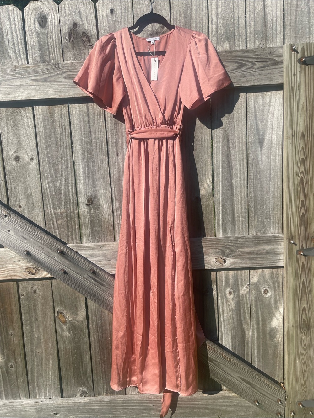 Baltic Born Dusty Rose Maxi Wrap Dress
